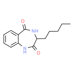 3-Pentyl-3,4-dihydro-1H-benzo[e][1,4]diazepine-2,5-dione structure