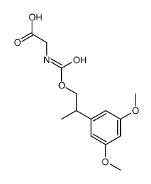 2-[2-(3,5-dimethoxyphenyl)propoxycarbonylamino]acetic acid结构式