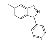 5-methyl-1-(4-pyridin-4-yl)-1H-1,2,3-benzotriazole结构式