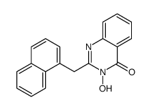 3-hydroxy-2-(naphthalen-1-ylmethyl)quinazolin-4-one结构式