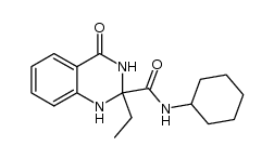 N-cyclohexyl-2-ethyl-4-oxo-1,2,3,4-tetrahydroquinazoline-2-carboxamide Structure