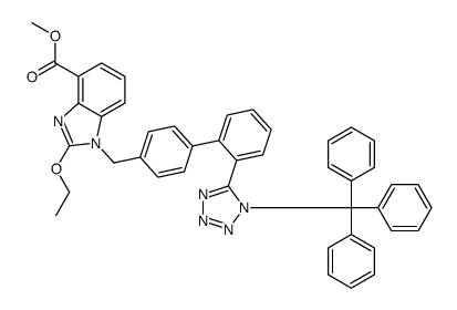 Candesartan methyl ester N1-trityl analog structure