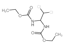 ethyl N-[2,2-dichloro-1-(ethoxycarbonylamino)ethyl]carbamate结构式