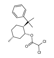 (1R,2S,5R)-(+)-2-(1-methyl-1-phenylethyl)-5-methylcyclohexyl dichloroacetate Structure