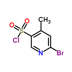 6-Bromo-4-methyl-3-pyridinesulfonyl chloride结构式