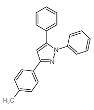 1H-Pyrazole,3-(4-methylphenyl)-1,5-diphenyl- Structure