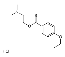 2-(4-ethoxybenzenecarbothioyl)oxyethyl-dimethylazanium,chloride结构式