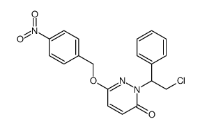 2-(2-chloro-1-phenylethyl)-6-[(4-nitrophenyl)methoxy]pyridazin-3-one Structure