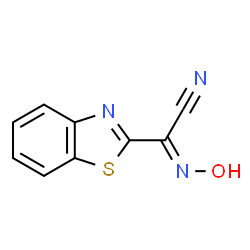 2-Benzothiazoleacetonitrile,-(hydroxyimino)-,(E)-(9CI) Structure