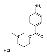 3-(4-aminobenzoyl)oxypropyl-dimethylazanium,chloride Structure