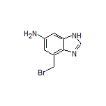 6-Amino-4-(bromomethyl)benzimidazole Structure