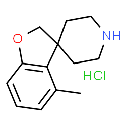 4-Methyl-2H-spiro[1-benzofuran-3,4'-piperidine] hydrochloride结构式