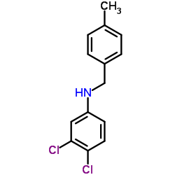 3,4-Dichloro-N-(4-methylbenzyl)aniline结构式