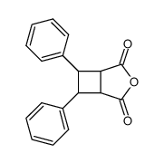 3,4-diphenyl-cyclobutane-1,2-dicarboxylic acid-anhydride Structure