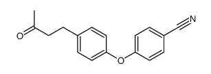 4-[4-(3-Oxobutyl)phenoxy]benzonitrile Structure