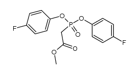 methyl bis(4-fluorophenyl)phosphonoacetate Structure