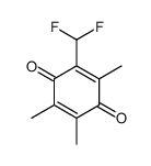 2-(difluoromethyl)-3,5,6-trimethylcyclohexa-2,5-diene-1,4-dione Structure