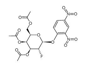 2,4-Dinitrophenyl 2-Deoxy-2-fluoro-β-D-galactoside 3,4,6-Triacetate structure