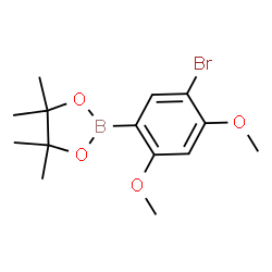 5-Bromo-2,4-dimethoxyphenylboronic acid, pinacol ester Structure