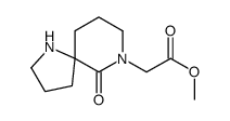 methyl 2-(10-oxo-1,9-diazaspiro[4.5]decan-9-yl)acetate Structure