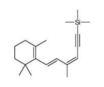 1,3,3-TriMethyl-2-[(1E,3E)-3-Methyl-6-(triMethylsilyl)-1,3-hexadien-5-yn-1-yl]-cyclohexene结构式