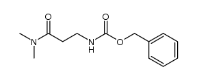 N',N'-dimethyl-N-carbobenzoxy-β-alaninamide结构式