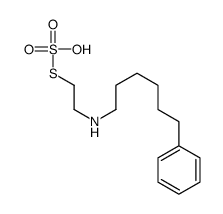 Thiosulfuric acid hydrogen S-[2-[(6-phenylhexyl)amino]ethyl] ester结构式