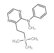 2-Pyrazinamine,N-methyl-N-phenyl-3-[2-(trimethylsilyl)ethyl]-结构式