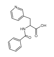 2-(benzoylamino)-3-(3-pyridinyl)-propanoic acid结构式