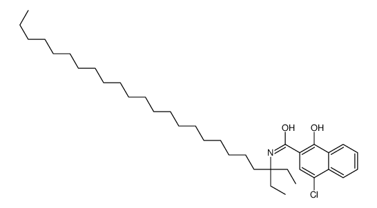 4-chloro-N-(1,1-diethyldocosyl)-1-hydroxynaphthalene-2-carboxamide Structure