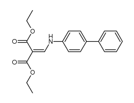 (biphenyl-4-ylamino-methylene)-malonic acid diethyl ester结构式