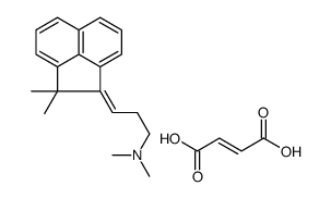 (E)-but-2-enedioic acid,(3Z)-3-(2,2-dimethylacenaphthylen-1-ylidene)-N,N-dimethylpropan-1-amine Structure