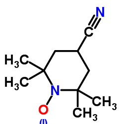 1-piperidinyloxy, 4-cyano-2,2,6,6-tetramethyl- Structure