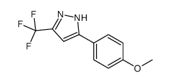 1H-Pyrazole, 3-(4-methoxyphenyl)-5-(trifluoromethyl)- structure