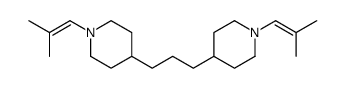 1-(2-methylprop-1-enyl)-4-[3-[1-(2-methylprop-1-enyl)piperidin-4-yl]propyl]piperidine Structure