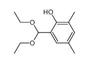 2-(diethoxymethyl)-4,6-dimethylphenol结构式