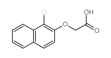 2-(1-chloronaphthalen-2-yl)oxyacetic acid Structure