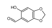 6-Hydroxybenzo[d][1,3]dioxole-5-carbaldehyde Structure