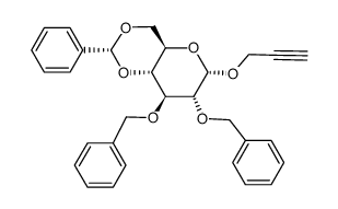 propargyl 4,6-O-benzylidene-2,3-di-O-benzyl-α-D-glucopyranoside Structure