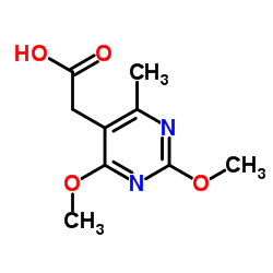 (2,4-DIMETHOXY-6-METHYL-PYRIMIDIN-5-YL)-ACETIC ACID Structure