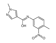 1H-Pyrazole-4-carboxamide,1-methyl-N-(4-methyl-3-nitrophenyl)-(9CI) structure