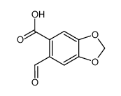 6-FORMYL-BENZO[1,3]DIOXOLE-5-CARBOXYLIC ACID结构式