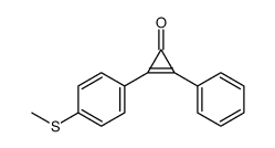 2-(4-methylsulfanylphenyl)-3-phenylcycloprop-2-en-1-one Structure