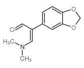 ALPHA-[(DIMETHYLAMINO)METHYLENE]-1,3-BENZODIOXOLE-5-ACETALDEHYDE Structure