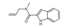 N-methyl-N-prop-2-enyl-1H-indole-2-carboxamide结构式