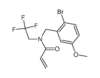 N-(2-bromo-5-methoxybenzyl)-N-(2,2,2-trifluoroethyl)acrylamide Structure