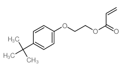 2-(4-tert-butylphenoxy)ethyl prop-2-enoate structure