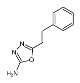 2-amino-5-(2-phenylethenyl)-1,3,4-oxadiazole Structure