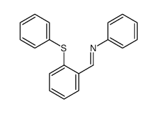 N-phenyl-1-(2-phenylsulfanylphenyl)methanimine结构式