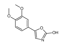 5-(3,4-dimethoxyphenyl)-3H-1,3-oxazol-2-one结构式